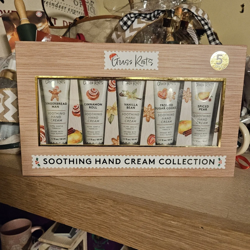 Grass Roots Soothing Hand Cream Collection 5pc - Picture 1 of 2